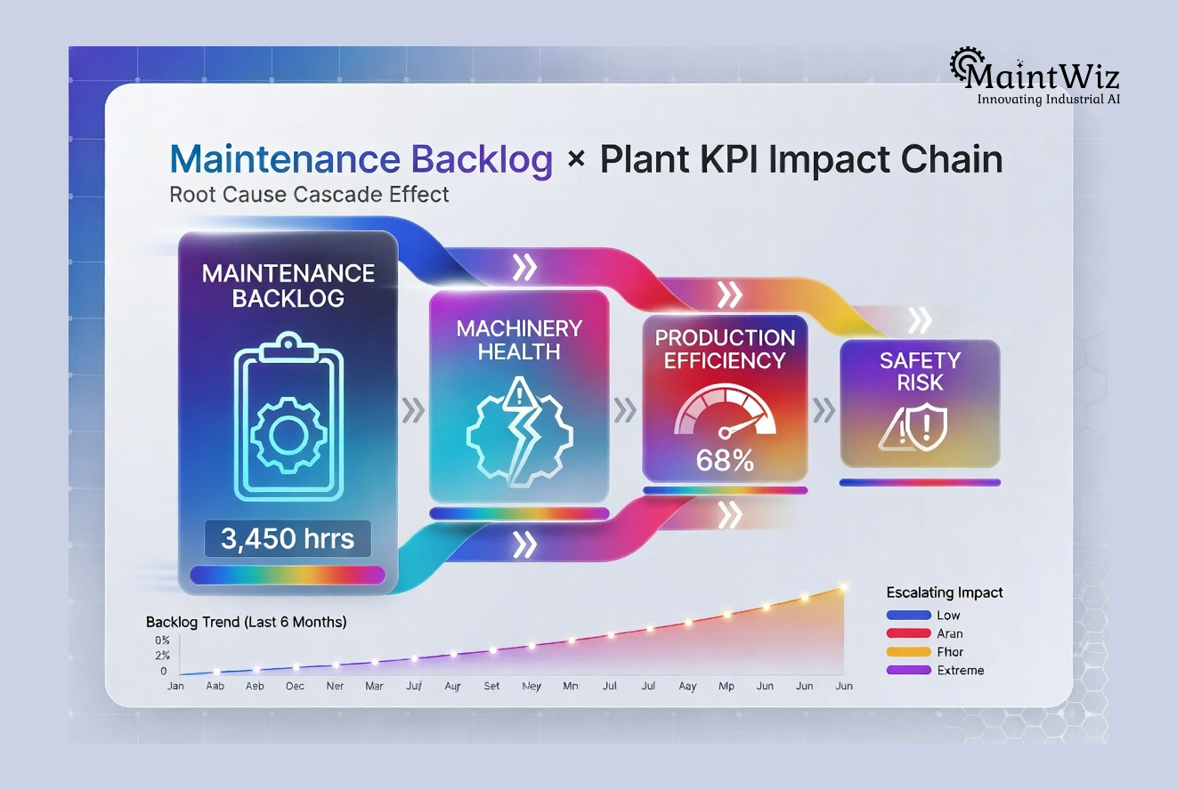 Maintenance backlog impact on cost reliability safety and plant KPIs