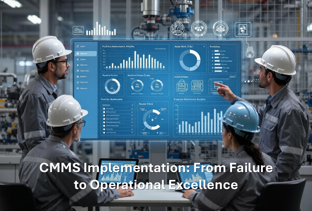 CMMS implementation in industrial plant with digital maintenance system