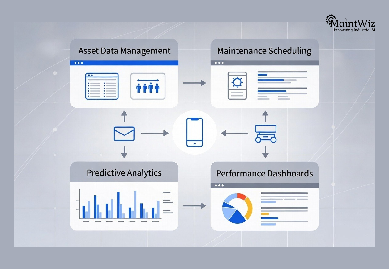 MaintWiz CMMS supporting asset lifecycle management and analytics