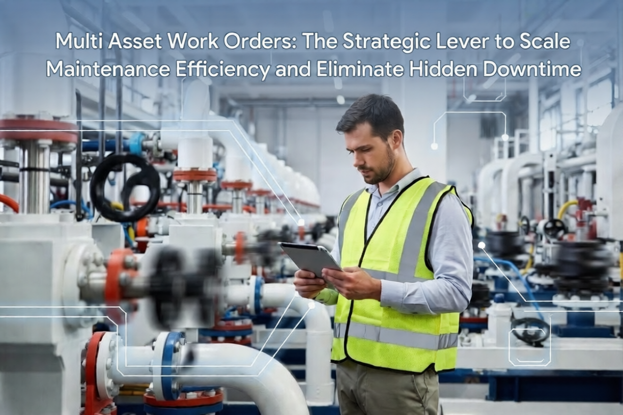 multi asset work orders in manufacturing plant using CMMS system