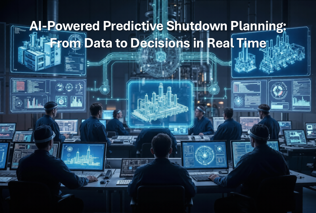 AI-powered predictive analytics dashboard for industrial shutdown planning and real-time decision intelligence