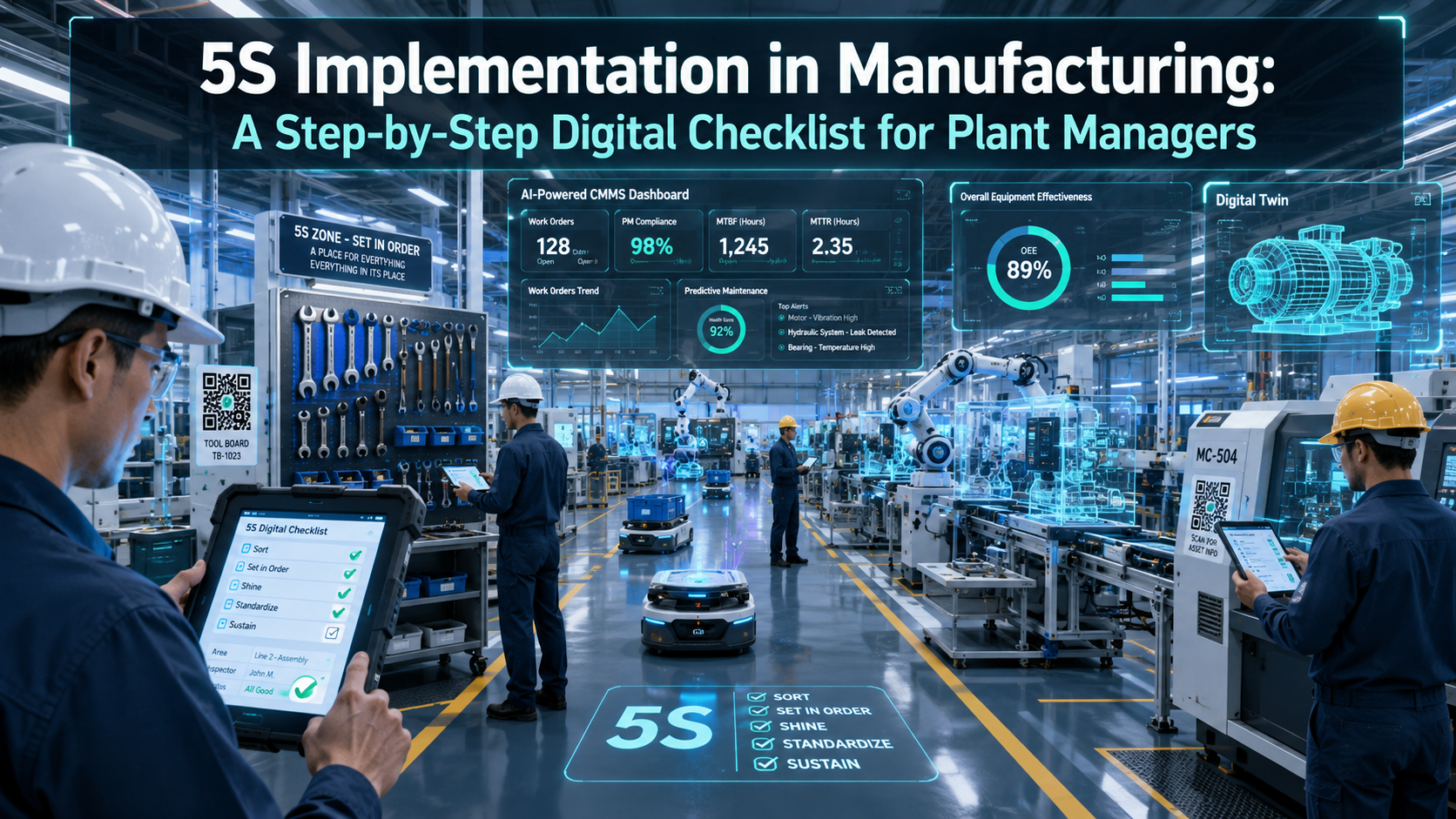 Digital 5S implementation in a smart manufacturing facility