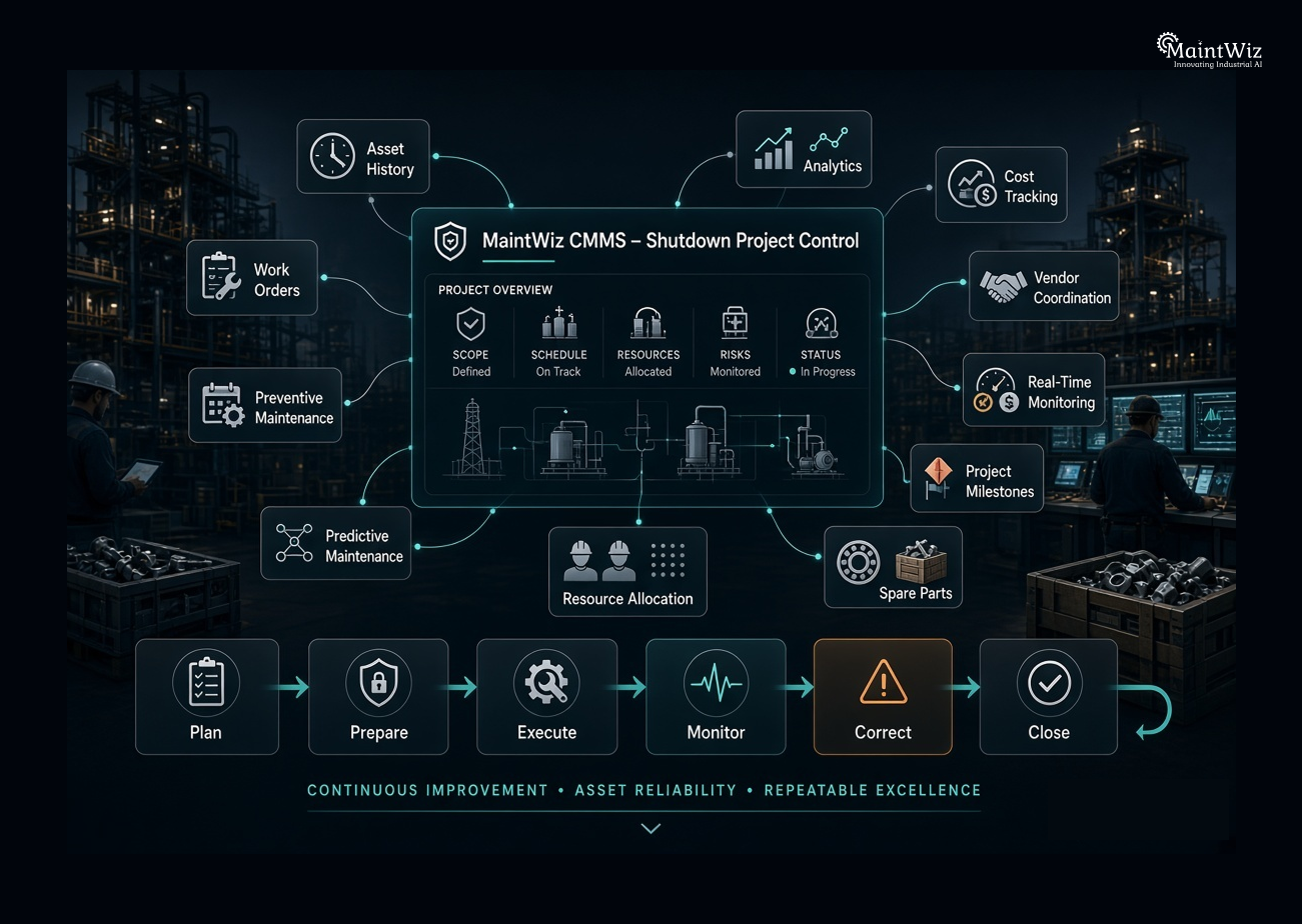 MaintWiz CMMS supporting planned shutdown maintenance and asset reliability