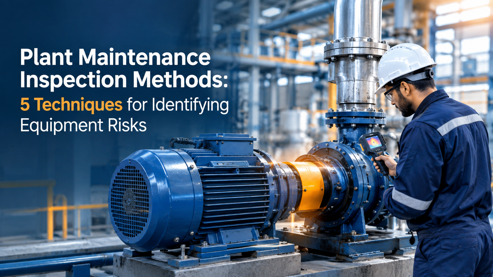 Plant maintenance inspection methods for identifying equipment risks in industrial facilities